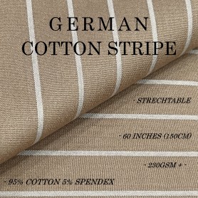 German Cotton Stripe B60 (230gsm)